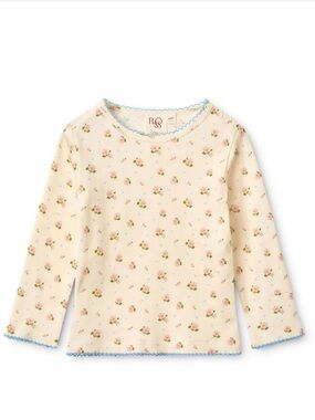 NWT new season FLOSS Girls' Cream Floral 2 peice set
